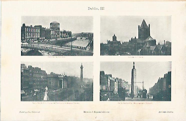 LAMINA ESPASA 3159: Panoramicas de Dublin Irlanda