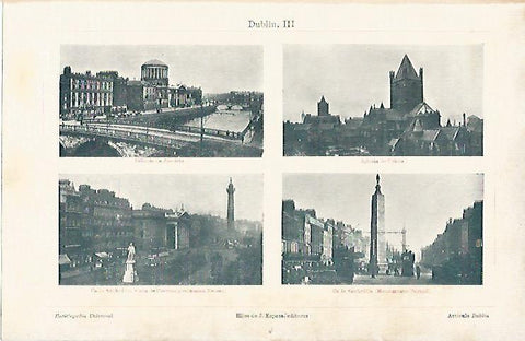 LAMINA ESPASA 3159: Panoramicas de Dublin Irlanda