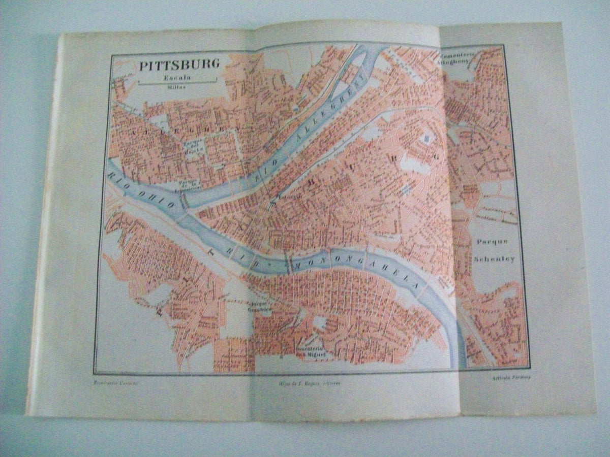 LAMINA ESPASA 3257: Plano de Pittsburg Estados Unidos