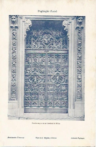 LAMINA ESPASA 3326: Puerta Mayor de la Catedral de Milan