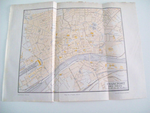 LAMINA ESPASA 3471: Plano de Frankfurt Alemania