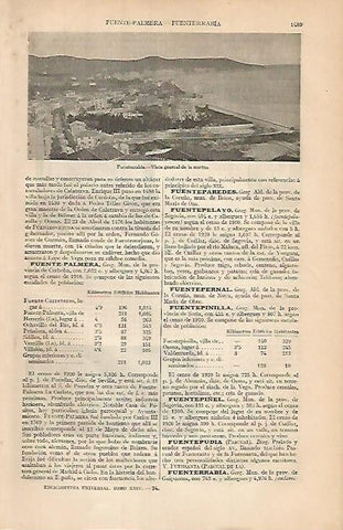LAMINA ESPASA 3552: Vista general de Fuenterrabia Guipuzcoa