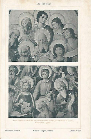 LAMINA ESPASA 3651: Fresco de los Profetas de la Catedral de Orvieto Italia