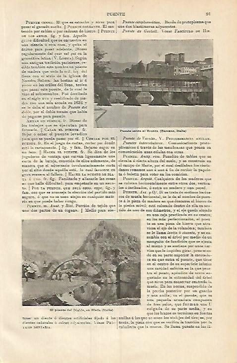 LAMINA ESPASA 3689: Puentes de Brenta y Bieda Italia