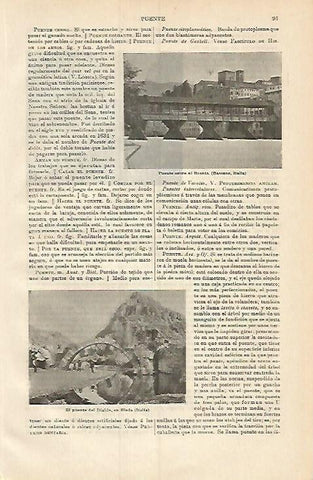 LAMINA ESPASA 3689: Puentes de Brenta y Bieda Italia