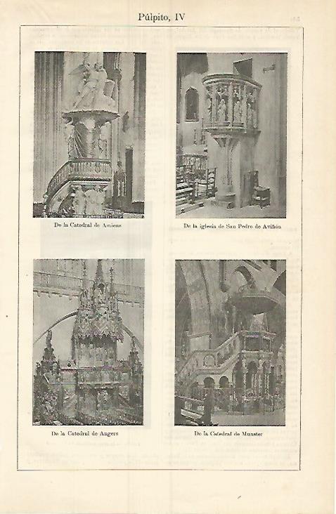 LAMINA ESPASA 3783: Pulpito de Amiens Avignon Monster y Angers
