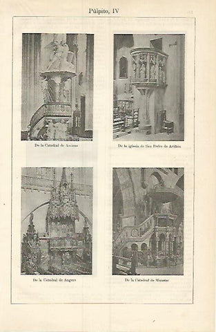 LAMINA ESPASA 3783: Pulpito de Amiens Avignon Monster y Angers