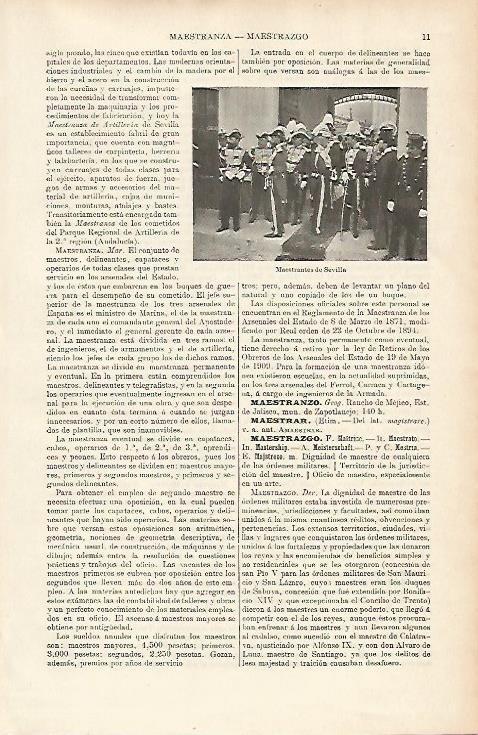 LAMINA ESPASA 3854: Maestrantes de Sevilla