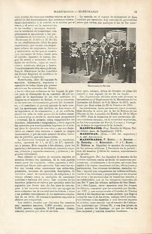 LAMINA ESPASA 3854: Maestrantes de Sevilla