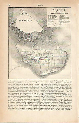 LAMINA ESPASA 3604: Plano de Priene Turquia