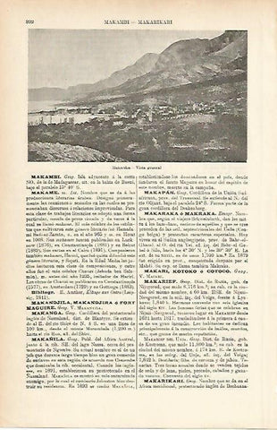 LAMINA ESPASA 3901: Vista general de Makarska Austria