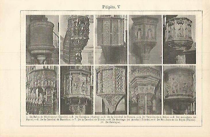 LAMINA ESPASA 3784:Pulpito de catedrales de España
