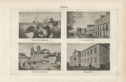 LAMINA DE ESPASA 306: Vistas de Villalba