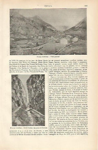 LAMINA ESPASA 3634: Vista genreal de Proaza Asturias