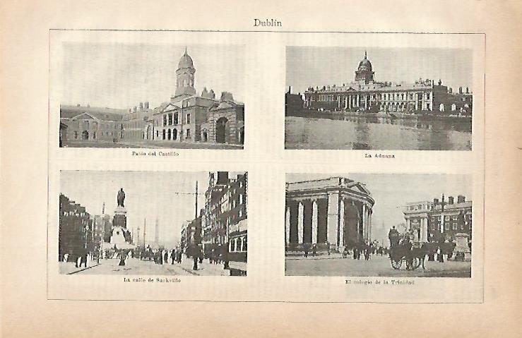 LAMINA ESPASA 3157: Vistas de Dublin Irlanda