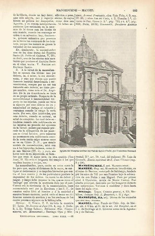 LAMINA ESPASA 3990: Iglesia del Hospital Militar de Val de Grace en Paris