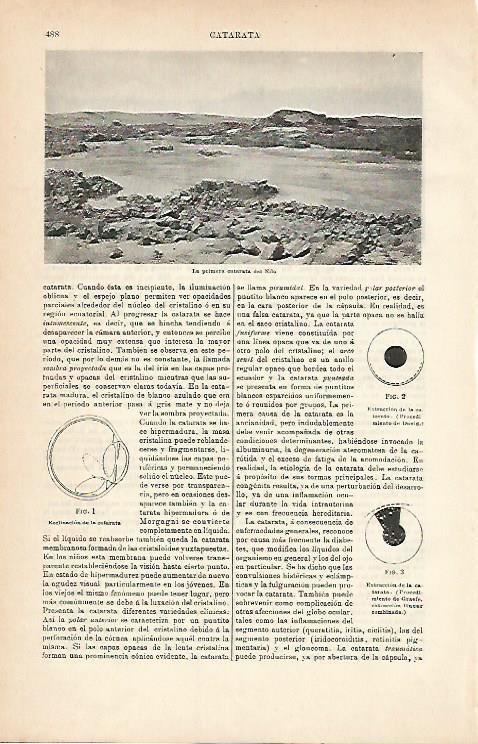 LAMINA ESPASA 3007: Primera catarata del Nilo