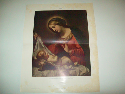 LAMINA ESPASA 3097: La Virgen y el Niño por Carlos Dolci