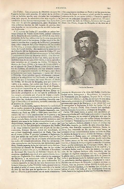 LAMINA ESPASA 3493: Carlos de Navarra