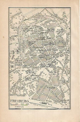 LAMINA ESPASA 3511: Plano de Freiberg Alemania