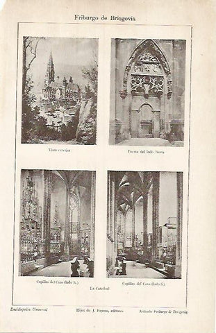 LAMINA ESPASA 3523: Catedral de Frisburgo de Brisgovia