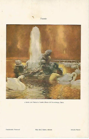 LAMINA ESPASA 3547: A fuente por Gaston la Touche