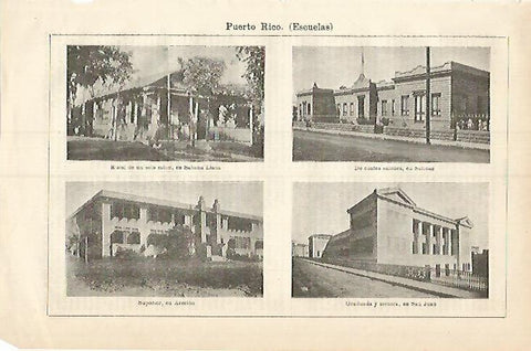 LAMINA ESPASA 3761: Escuelas de Puerto Rico