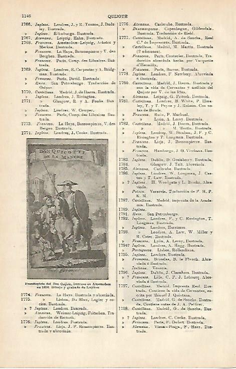 LAMINA ESPASA 3828: Edicion de 1696 de El Quijote grabado de Luyken