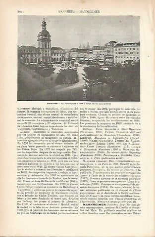 LAMINA ESPASA 3979: Paradeplatz en Mannheim Alemania