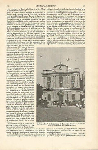 LAMINA DE ESPASA 334: Comandancia de Somatenes Barcelona