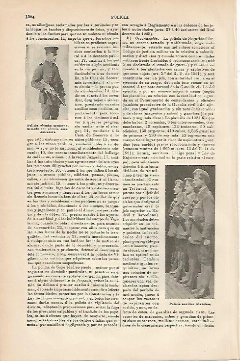 LAMINA ESPASA 3346: Policia aleman y policia auxiliar irlandesa