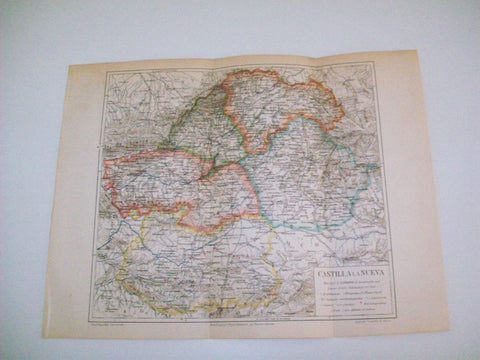 LAMINA ESPASA 3037: Mapa de Castilla la Nueva