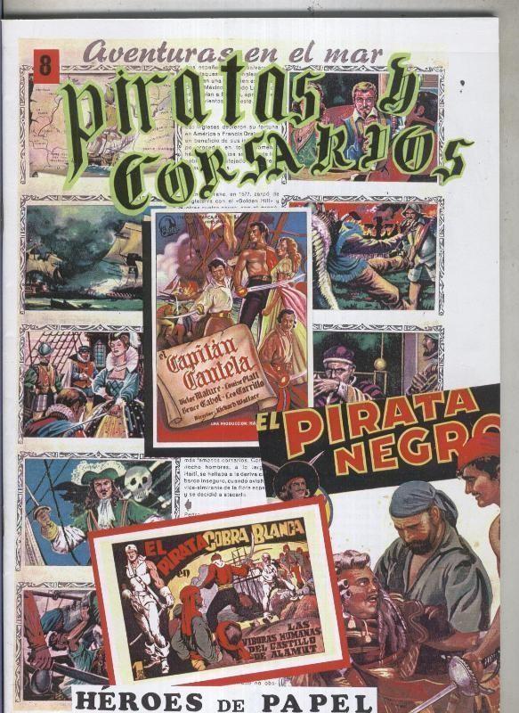 Facsimil: Heroes de Papel: Piratas y Corsarios numero 08: Harald el pirata (A.del Castillo)