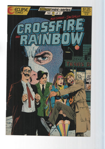 Eclipse: Crossfire and Rainbow num 2 - Night in west Hollywood, DNAGents mini-series. By Mark Evanier and Dan Spiegle