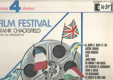 LP: Film Festival. Frank Chacksfield con su orquesta. Decca - Phase 4 Stereo