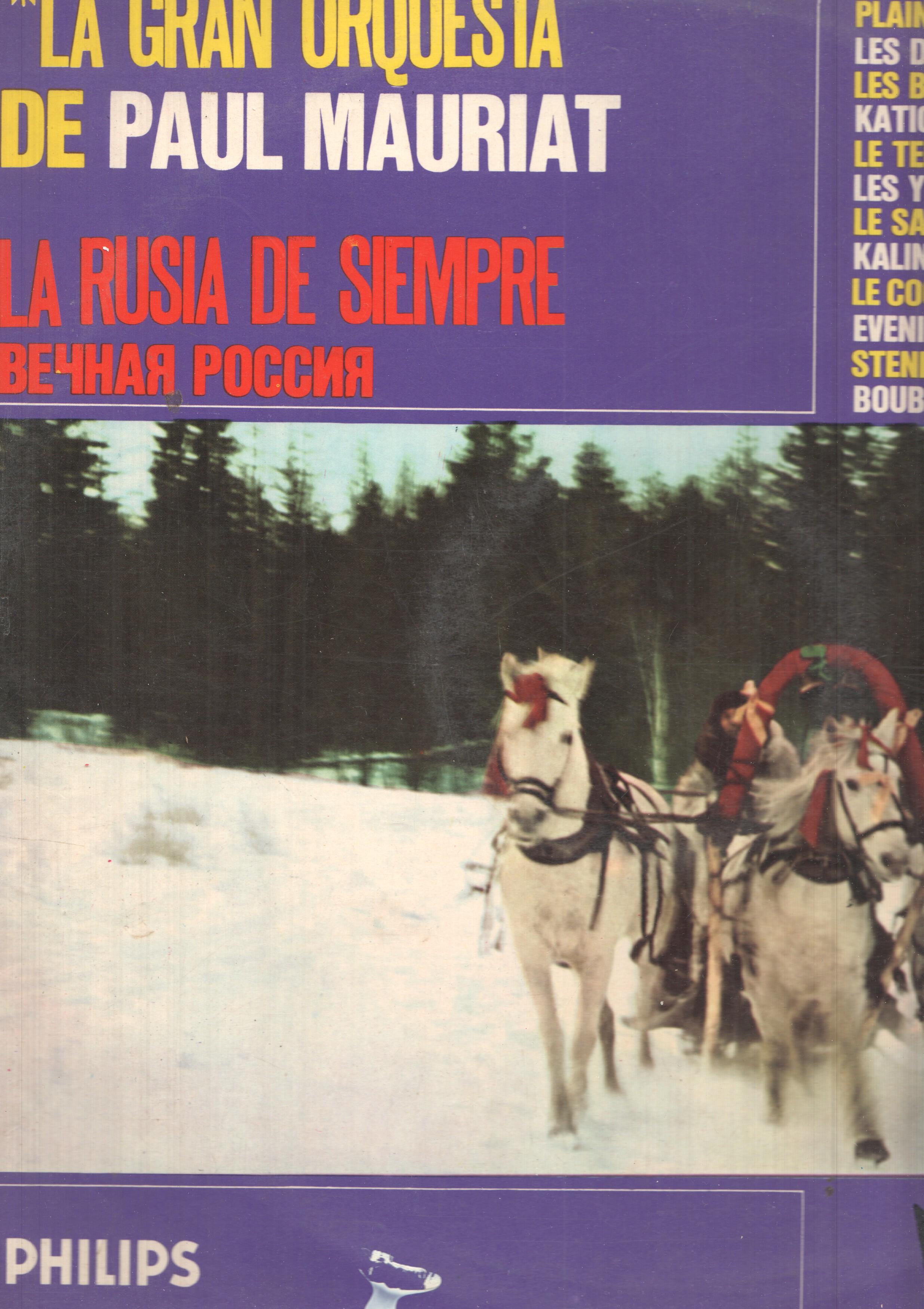 LP: La Rusia de siempre - La Gran Oquesta de Paul Mauriat