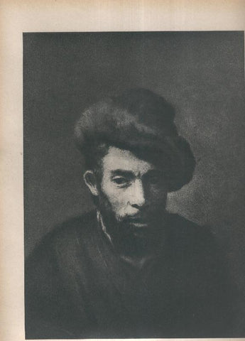 Rembrandt lamina 056: Cabeza de Hebreo