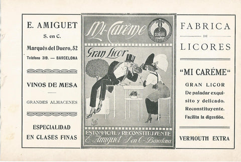 Lamina 060: E. Amiguet. Fabrica de Licores