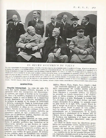 LAMINA 3288: URSS. Churchill Roosvelt y stanlin en el Palacio de Livadia febrero de 1945 