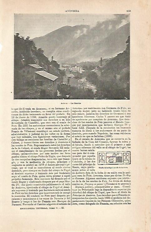 LAMINA ESPASA 6963: Caldes Andorra