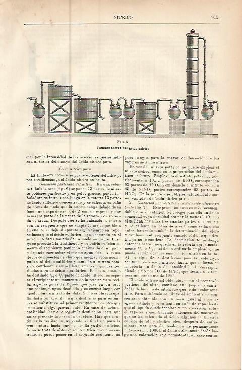 LAMINA ESPASA 9499: Condesadores del acido nitrico