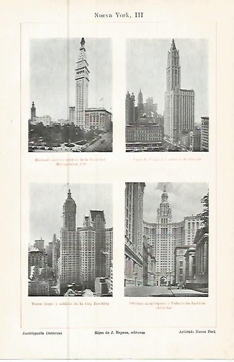 LAMINA ESPASA 9630: Rascacielos de Nueva York