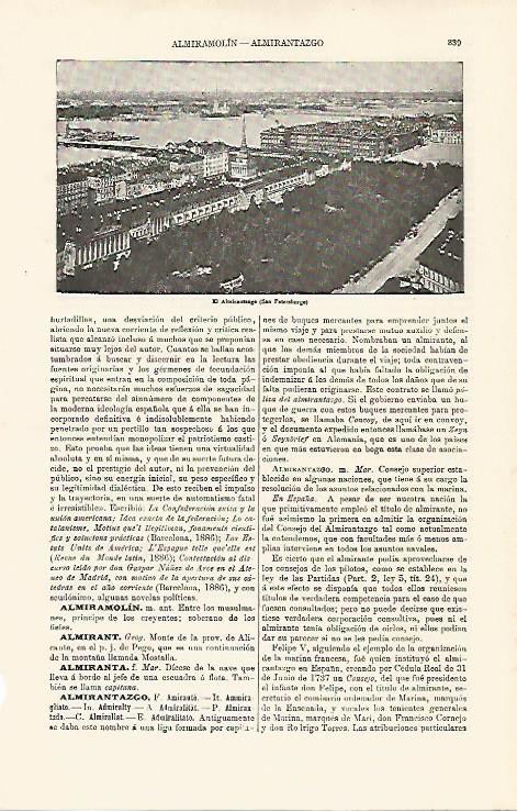 LAMINA ESPASA 11255: El Almirantazgo de San Petersburgo