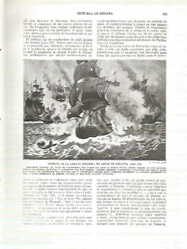 LAMINA 4349: Derrota de la Armada de España en Siracusa en 1718