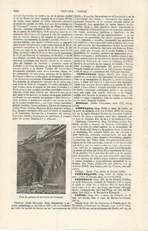 LAMINA ESPASA 17575: Central de Vernayaz Suiza