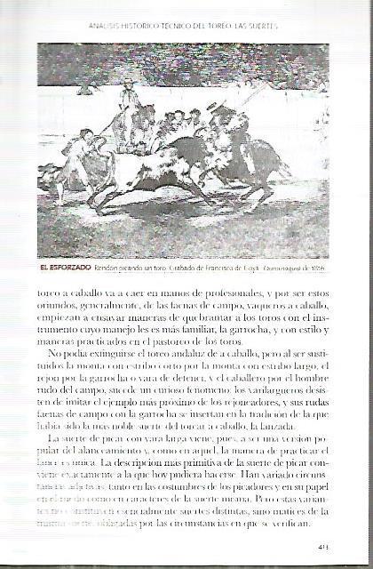 LAMINA COSSIO 50202: Rendon picando un toro por Goya