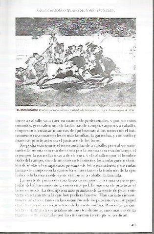 LAMINA COSSIO 50202: Rendon picando un toro por Goya
