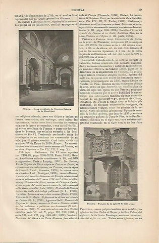 LAMINA ESPASA 3252: Vistas de Pistoya Italia