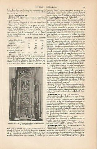 LAMINA ESPASA 8004: Iglesia de Espinar Segovia