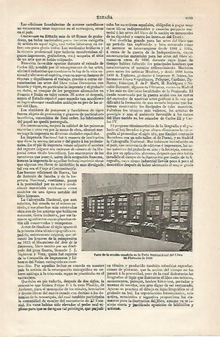 LAMINA ESPASA 20087: Feria Internacional del Libro en Florencia en 1922